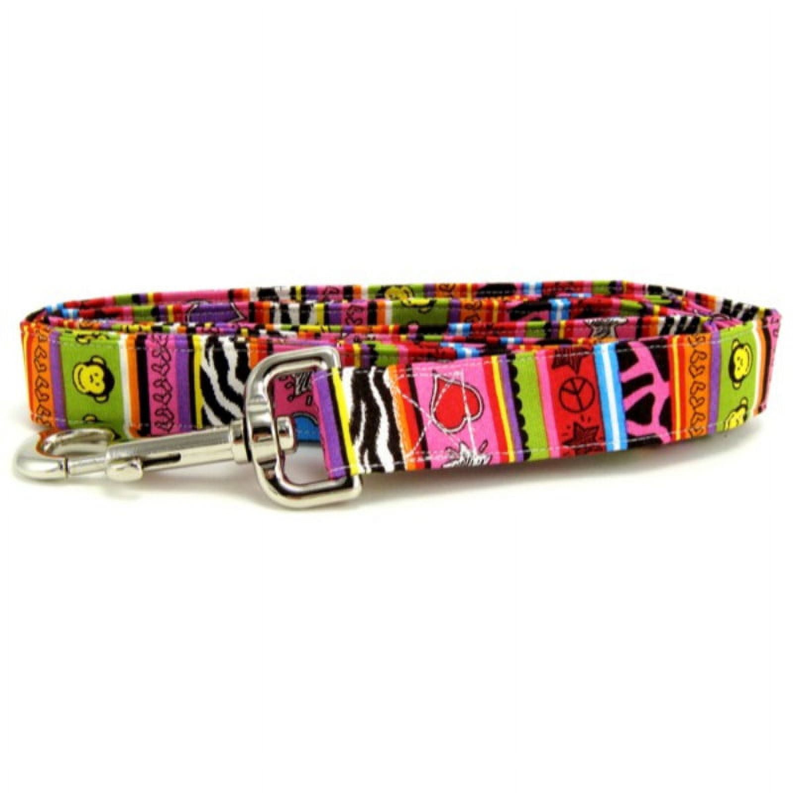 Funky Monkey Stripes Dog Leash - Size - Small