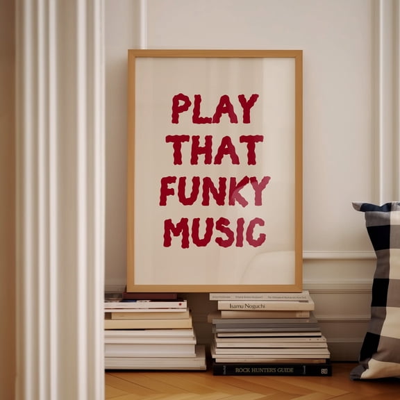 Funky Music Retro Poster Trendy Dorm Room Wall Art Home Decor Wall Art, Unframed Poster Size 8x12 F03.1.14l1629