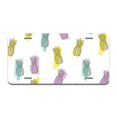 thumbnail image 1 of Funky Pineapples Aluminum License Plate| License Plate 12" X 6" Fits Any Car, Truck, SUV, RV, or Trailer | Made in The USA, 1 of 3