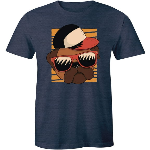 Funky Pug French Bulldog with Shades Sunglasses Men Cool Dog Lover T-Shirt