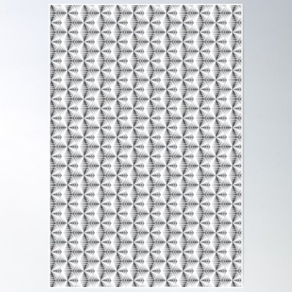 Funky Retro Vibes Pattern Poster Wall Art, Modern Wall Decor For Living Room Bedroom, 16x24 UNFRAMED