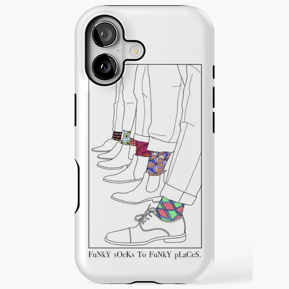 Funky Socks To Funky Places iPhone Case 17 through 11 Pro Max - Walmart.com