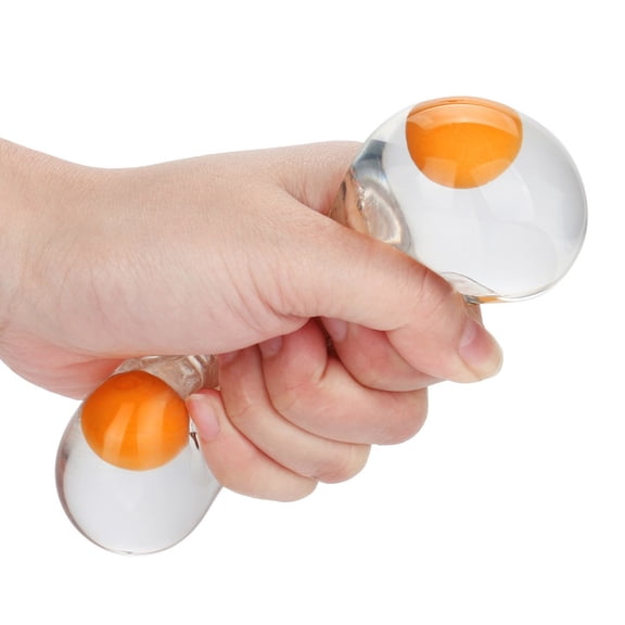 Funky Splat Egg Squishy - 1PC Stretchy Stress Relief Tool with Double Yolks, Yolk Ball for Adults, Easter Basket Stuffers, Party Favors