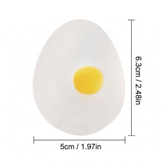 Funky Splat Eggs Ball Fidget - Sparkly Dough-Filled Stress Ball for Desk & Office Relief