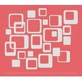 thumbnail image 1 of Funky Square Vinyl Wall Stickers for Wall Art Décor, 6-Inch to 2-Inch, 20-Piece, Light Gray, 1 of 5
