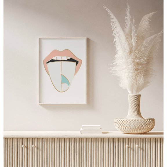 Funky Surf Rock Art Coastal Dorm Decor Art, Unframed Poster