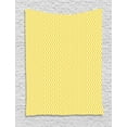 thumbnail image 1 of Funky Tapestry, Repeated Geometric Blocks and Shapes Zigzag Chevron Like Striped Modern Art, Wall Hanging for Bedroom Living Room Dorm Decor, 40W X 60L Inches, Earth Yellow, by Ambesonne, 1 of 2