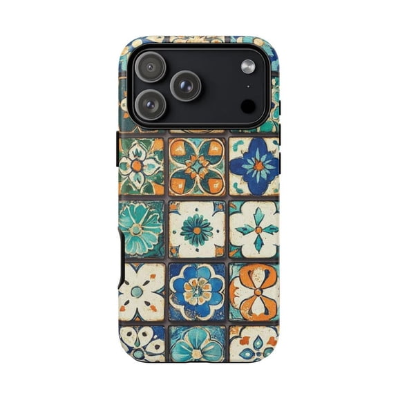Funky Tile Aesthetic Style Case for iPhone 11 12 13 14 15 16 17 Pro Max Plus
