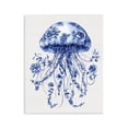 thumbnail image 1 of Funky Vintage Toile Jellyfish Wall Plaque Art, design by Lettered and Lined, 1 of 8