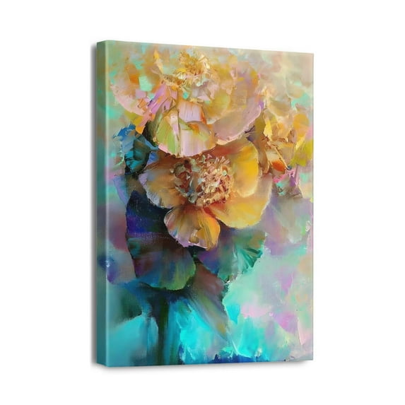 Funky Wall Decor Prints for Home OfficeUnframed 12x16inch Art Draw of Famous Artist's Flower and Plant Paintings, Eclectic Bedroom Gallery Decor