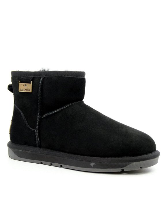 Funkymonkey Womens Winter Snow Boots Comfortable Wool Lining Ankle Boots Outdoor Non-slip Warm Shoes
