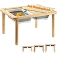 thumbnail image 1 of Funlio Sensory Table for Toddler with Storage Bin, Height adjustable Activity Table for Play,Study Dining, 1 of 6