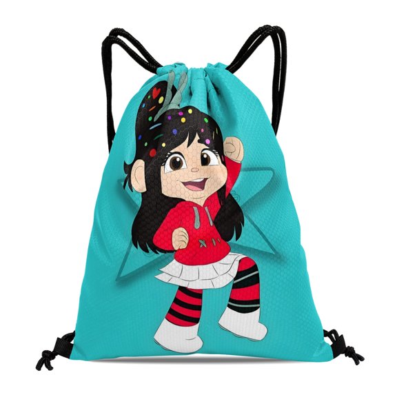 Funneh Krew Pattern With Drawstring Pocket 15.7 * 17.7 Inches Comfortable Fabric Fashionable And Practical Showcasing Style