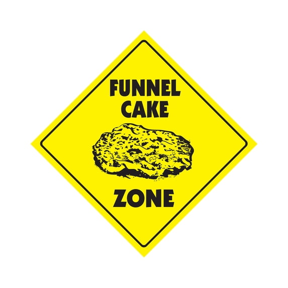 Funnel Cake Crossing Sign Zone Xing | Indoor/Outdoor | 12