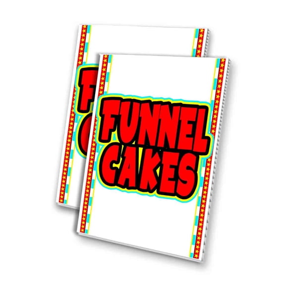 Funnel Cakes (24" X 36") 4mm Corrugated Plastic Panel, Graphics Applied To 1 Side (Pk of 2)