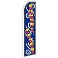 thumbnail image 1 of Funnel Cakes Swooper Feather Advertising Flag - Perfect for Food Trucks, Theme Parks, Festivals, Carnivals, 1 of 2