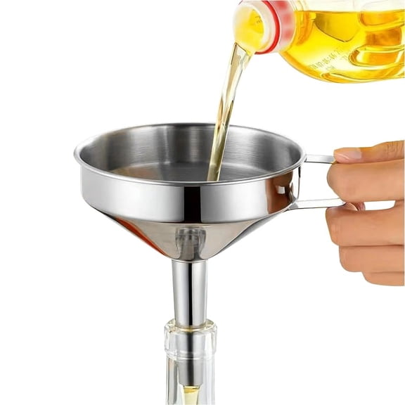 The Funnel Filter Screen is Leaking Oil, the Kitchen Oil Pouring Device is Thickened with a Large Diameter for Household use, and the Classification Filter is a Universal Funnel.