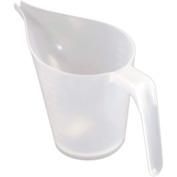 Funnel Jug 1000ml Plastic Measuring Jug, Funnel Cup with Long Mouth Tip for Easy Pouring and , Measures Up to 1 Liter, Ideal for Jam, Batter, Syrup