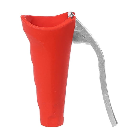 Funnel Shape Nut Opener for Hard Shells, Efficient Kitchen Gadget with Ergonomic Handle, Red, Metal, Walnut and Hazelnut Cracker