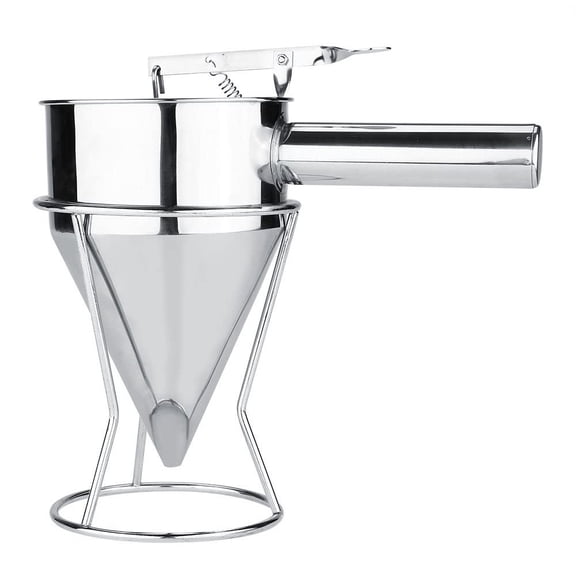 Stainless steel baking funnel Funnel egg scoop Stainless steel dough scoop Fondant funnel scoop Waffle Batter Dispenser Pancake Maker Cooking tools