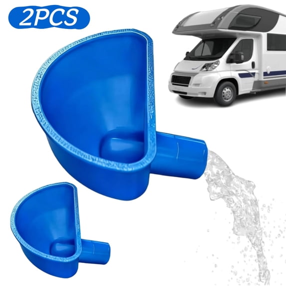 Funnel for Water Fill RV Wide Mouth Portable Filler RV Water Tank Fill Funnel for Van Motorhome Trailer Driving Outdoor Camping Travel Road Trip 2PCS