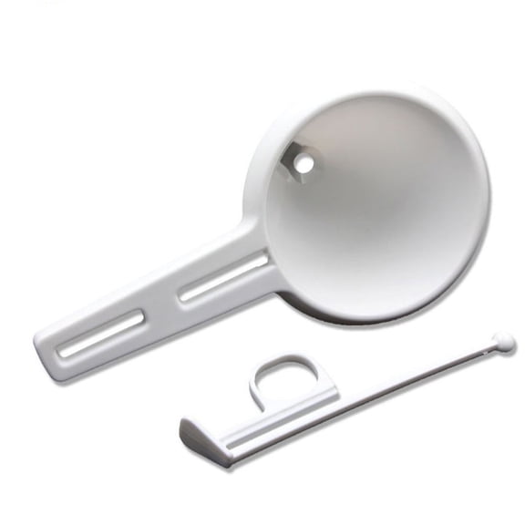 Funnel1 Chocolate Tools Baking Decorating Cake for Funnel Kitchen Adjustable Cake Mould, 3.74x5.31 inch, White