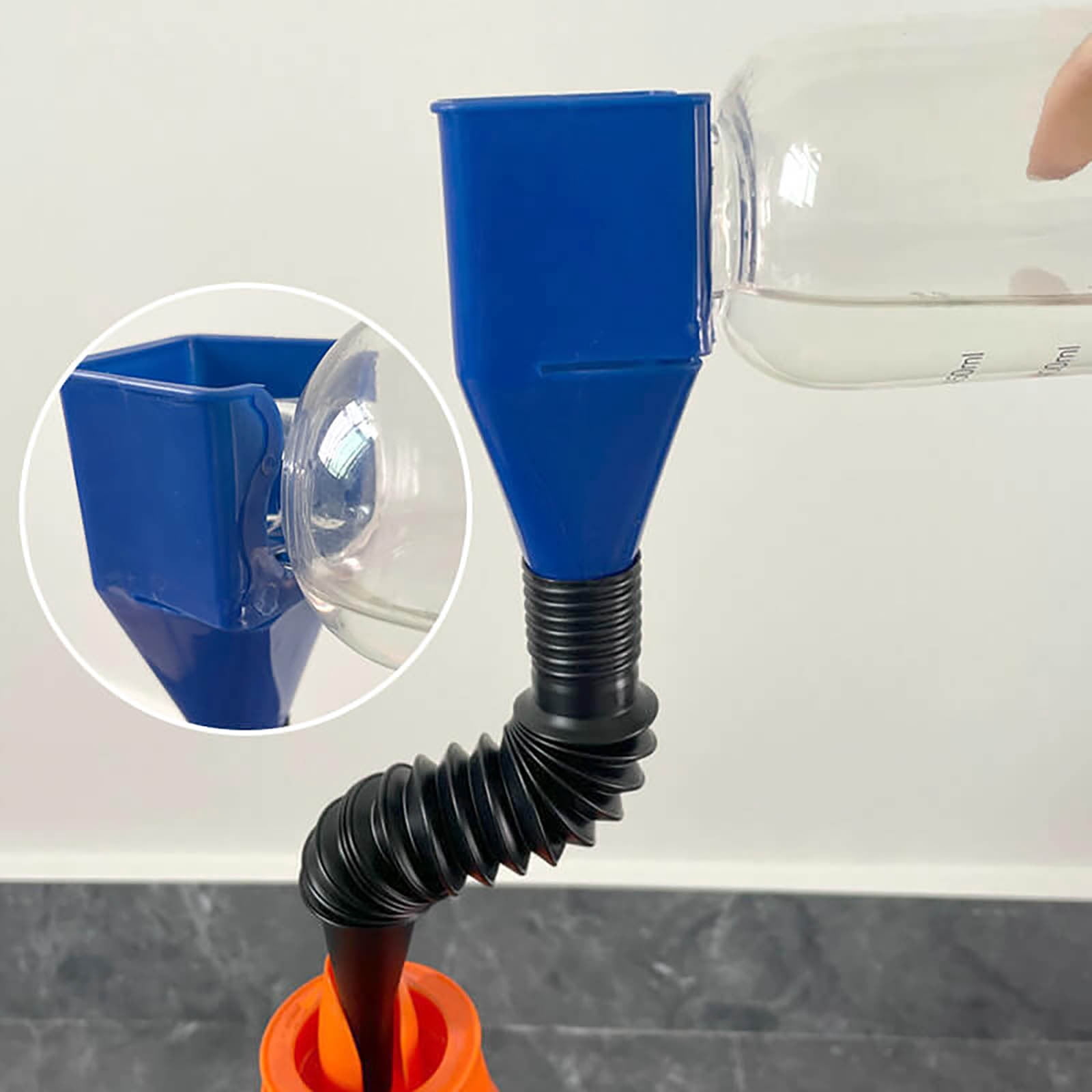 Funnels for Automotive Use Flexible Draining Tool Snap Funnel for Car ...