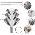 Funnels for Kitchen Use Filling Bottles, Food Grade Stainless Steel ...