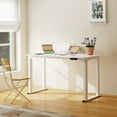 thumbnail image 1 of FunniHomi 55"x28" Height Adjustable Standing Desk 4 Legs  Dual Motors Home Office Desk, White, 1 of 10
