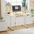 FunniHomi Height Adjustable Standing Desk with Cable Management and