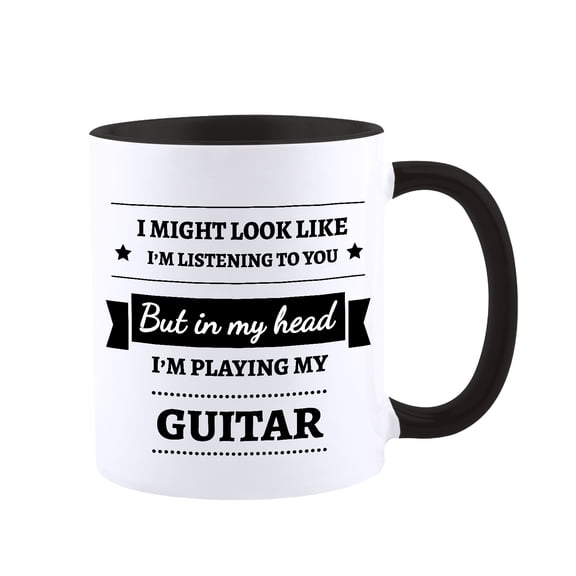 Funnil Ceramic Coffee Cup Birthday Gifts for Friends Coworkers Dad Mom Black