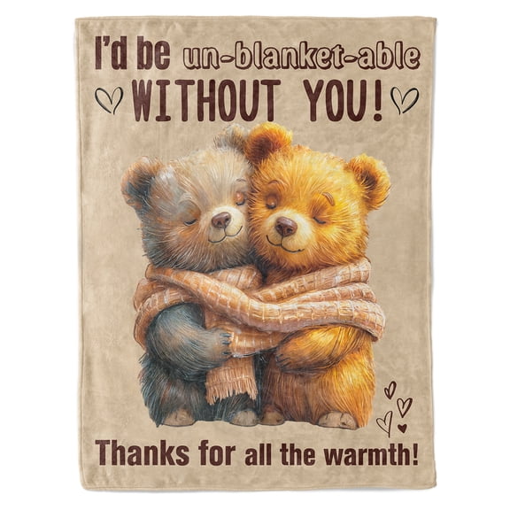 Funnil Inspirational Fleece Blanket, Throw Blanket Gifts Ideas for Bed Sofa Couch 50"x60" Gray