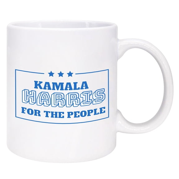 Funnil Kamala Harris for the People,Support 2024 Election, Inspirational Ceramic Coffee Mugs White