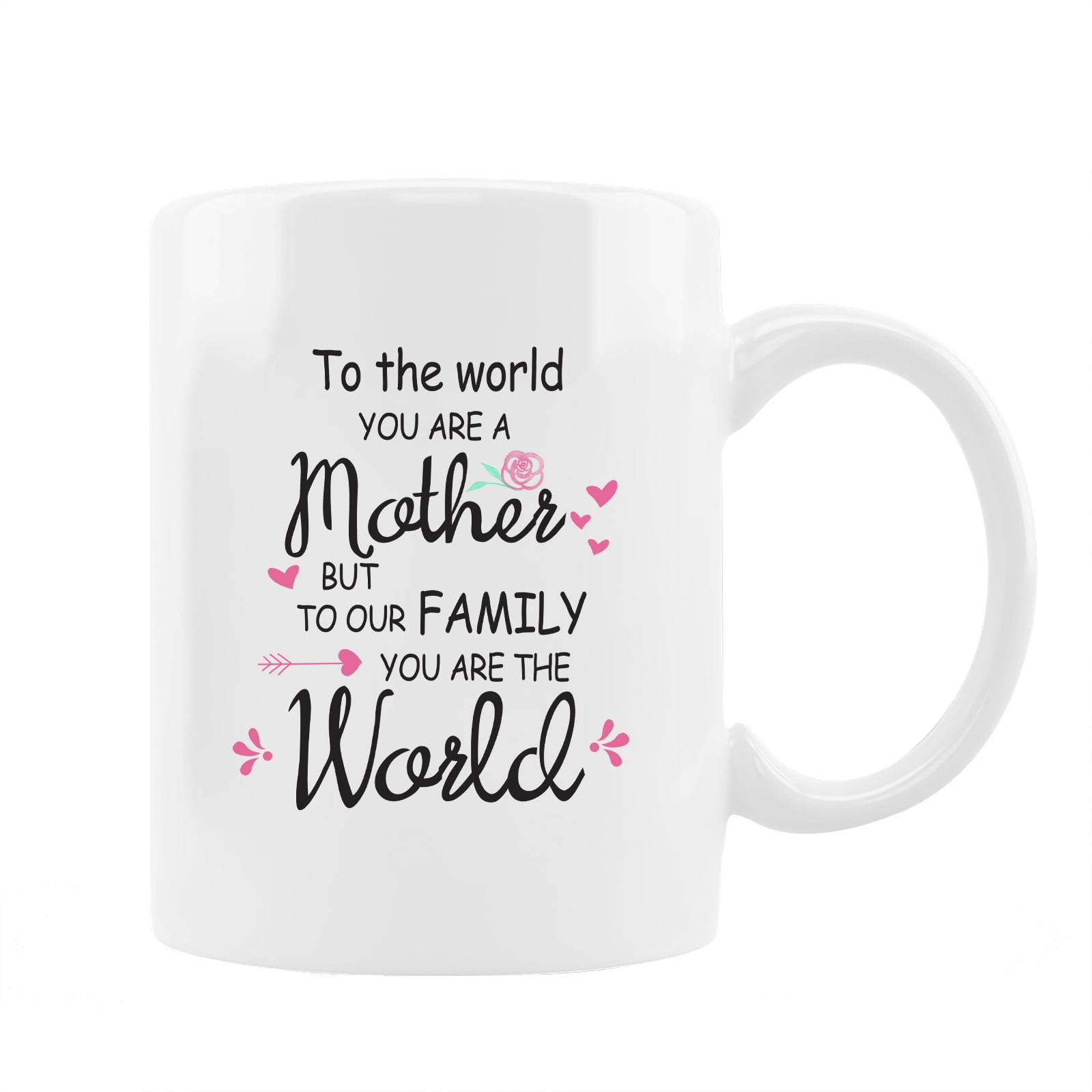 Funnil Mom Coffee Mug,Mothers Day Mugs for Daughter,Ceramic Tea Cup 11 Ounce White