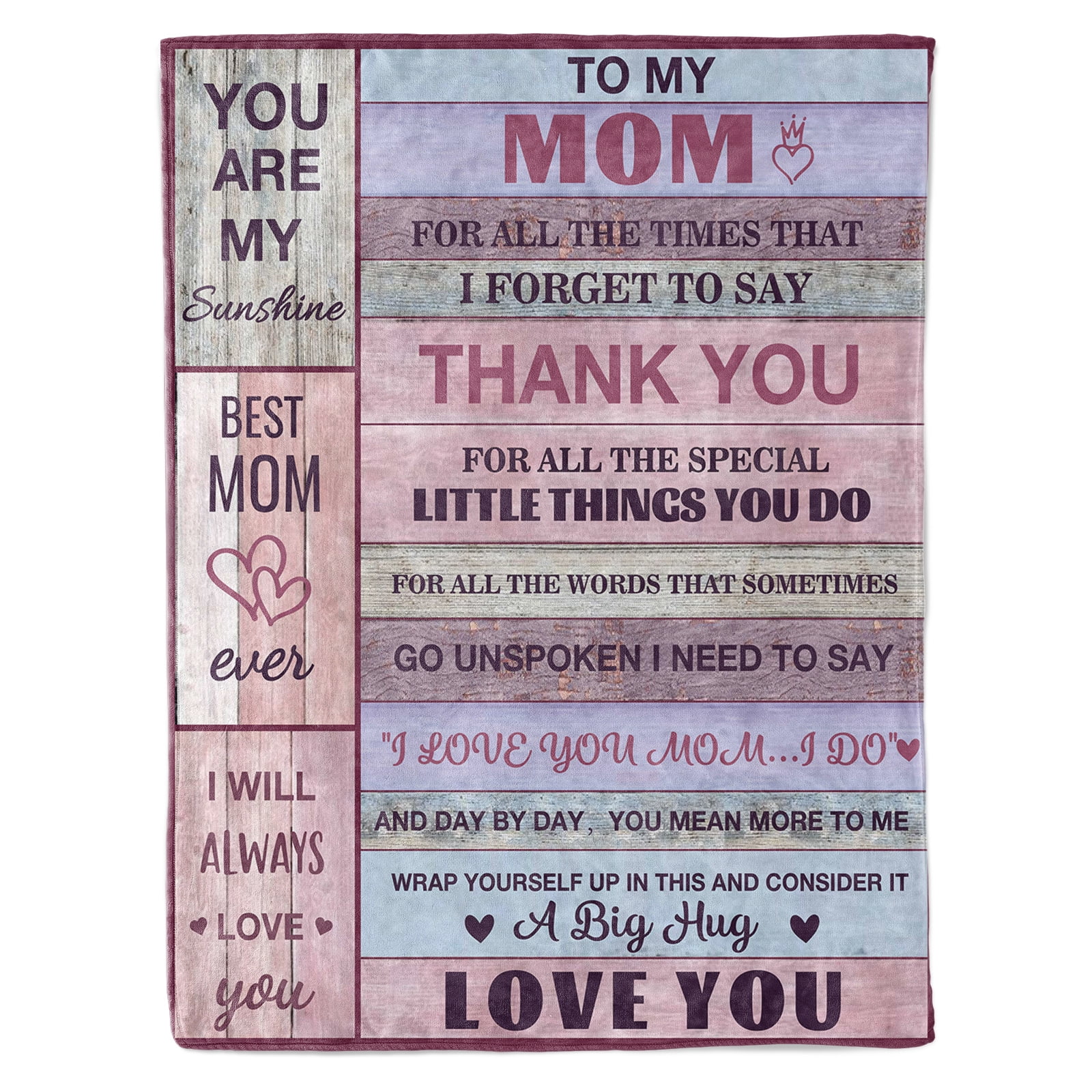 Funnil Mom Throw Blanket Mothers Day Blanket Gifts for Mom ,Gifts Mom ...