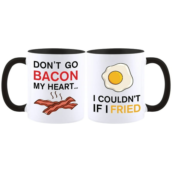 Funnil Wedding Gift Bridal Shower Gifts for Couples Ceramic Tea Cup Black