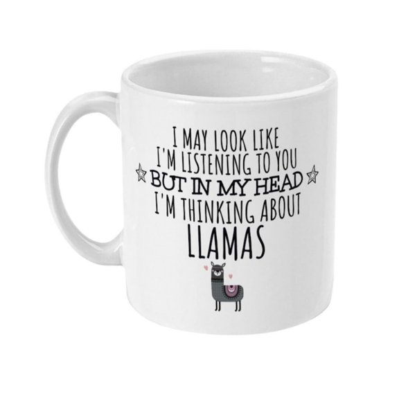 Funnlama Mug, Gs Ceramic, Llama Lover Gift.