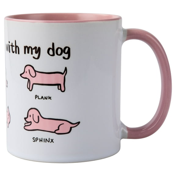 Funnli Coffee Mug, Namastay Home With My Dog Mug Cute Mug, Funny Mug, Gift For Him, Her, Lover, Gift For Birthday, Christmas, Thanksgiving