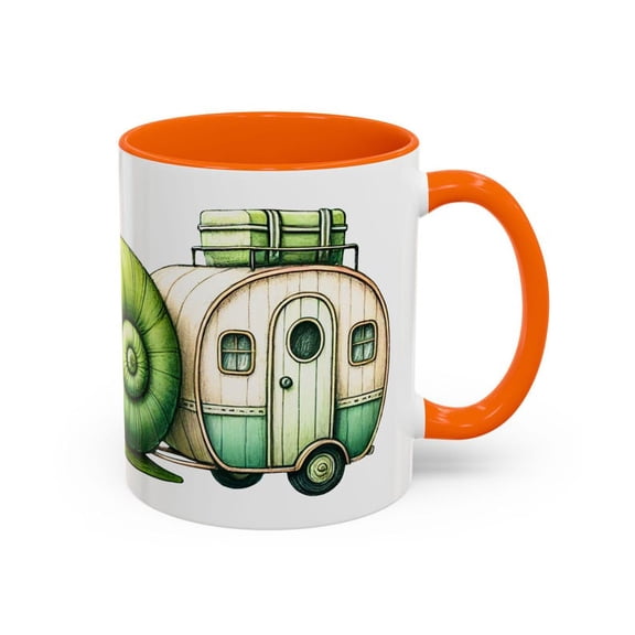 Funnnail C1Amper Mug, Cute Travel Snail with C1Aravan S1H1ell Coffee Cup, ow Travel Gift, Nature Lover Mug, WhimsiC1Al Animal C1Amping Design