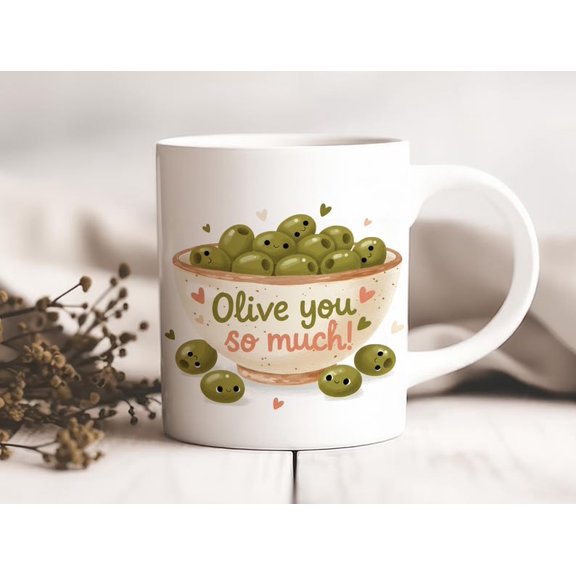 Funnove Mug, Ol You S1o Much Coffee Cup, Perfect Gift for Her, Cute Annrsary Pun, VaL1entine's Day Gift