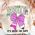 thumbnail image 1 of Funny 100 Days Of School Teacher Shirt, Bruh It'S Been 100 Days, Funny Teacher Shirt, Coquette Bow Teacher, Checkered Coquette, 100Th Day Unisex S-5XL Hot Trending Shirt, Vintage Birthday Gift, 1 of 2