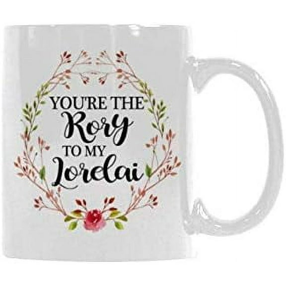 Funny 11 Oz White Ceramics Coffee Mugs or Tea Cups - You're The Rory To My Lorelai Coffee Cup Or Office Tea Cups, waYanl-3450, BZ305
