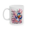 thumbnail image 1 of Funny 11oz Animal Mug Coffee I Don t Just Ride Crazy Train I Drive It, 1 of 4