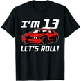 thumbnail image 1 of Funny 13th Birthday Gift Race Car Driver Boys 13 Years Old T-Shirt, 1 of 3