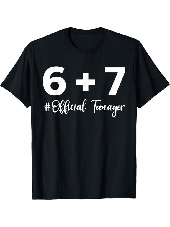 Funny 13th Birthday Official Teenager 6+7 Year Old Boys T-Shirt Shirts