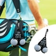 thumbnail image 1 of Funny 2-Ball Golf Ball Holder – Carabiner Clip Golf Bag Accessory | Humorous Text Themed Gift for Golf Enthusiasts, 1 of 8