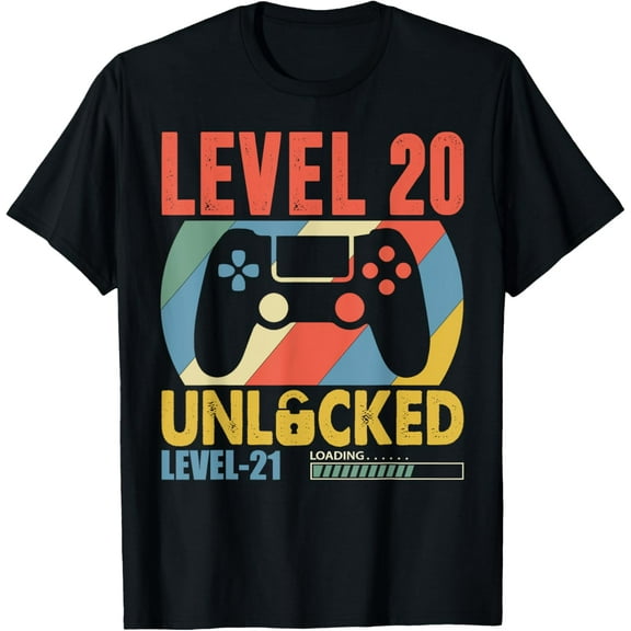 Funny 20 Years Old 20th Birthday Girl - Level 20 Unlocked T-Shirt