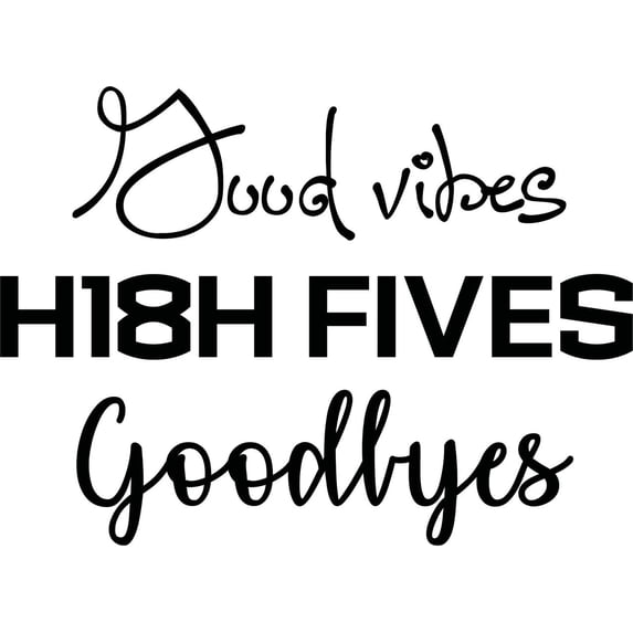 Funny 2018 Graduation Wall Decal - Lettering for Grad Party - Vinyl Sticker - 20"x12"