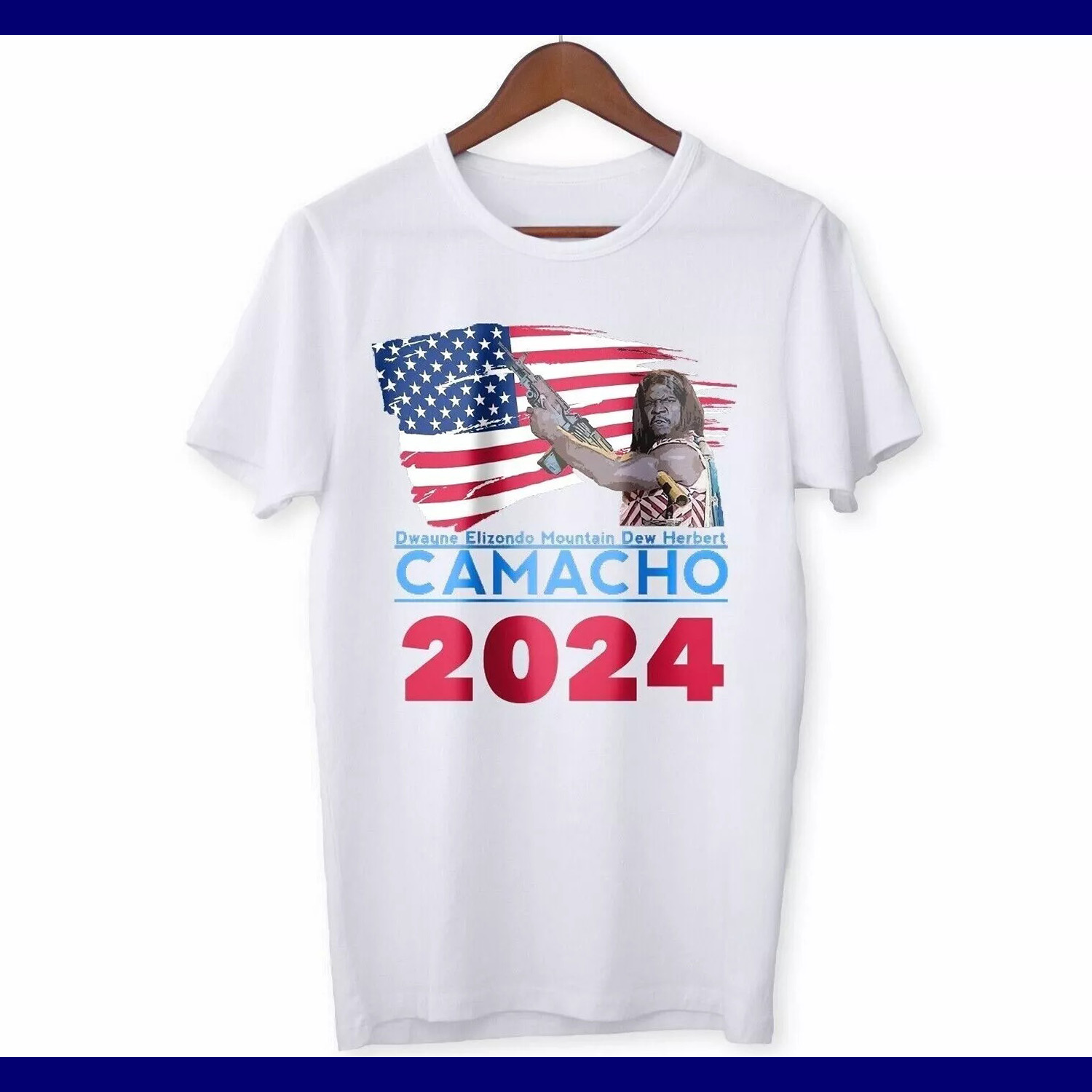 Funny 2024 Election TShirt President Camacho Idiocracy Biden Trump