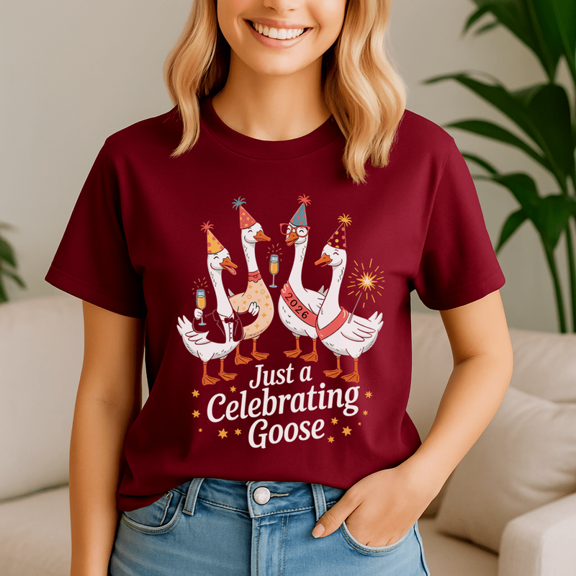 Funny 2026 Goose Party, Happy New Year Tshirt, 2026 Celebration Shirt, Festive Party Tee, New Year Gifts
